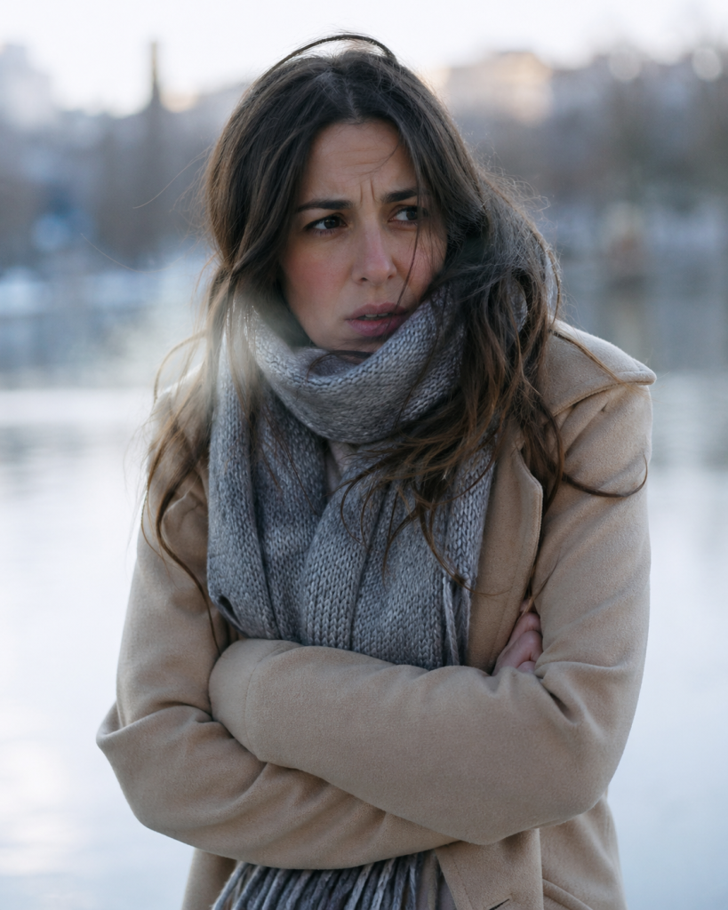 femme qui a froid