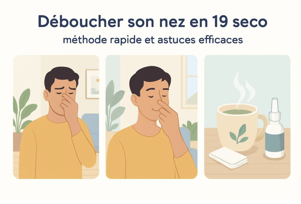 déboucher son nez en 19 secondes